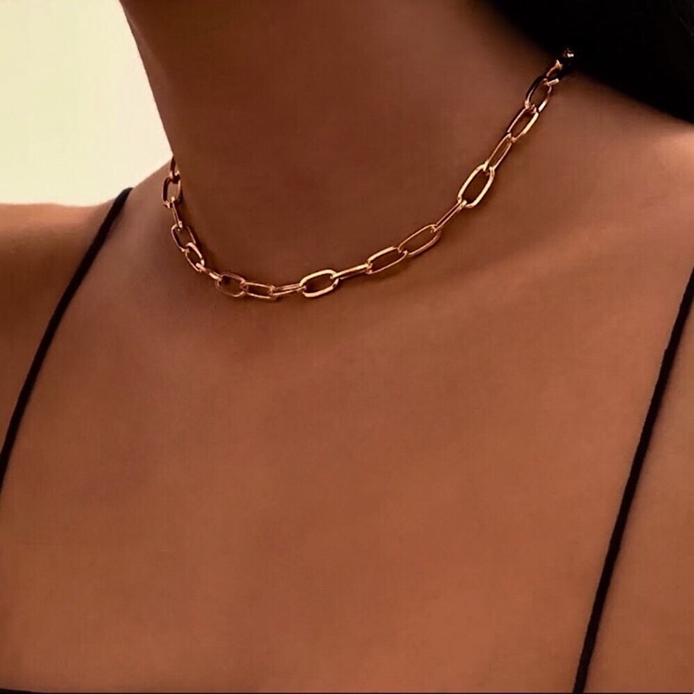 💜10/$25💜NEW Gold Paperclip Chain Necklace